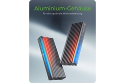Geh. IcyBox USB 3.1 Typ-C M.2 NVMe SATA SSD Gehäuse extern