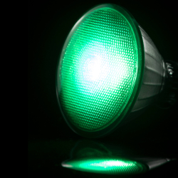 SEGULA LED Reflektor PAR38 grün E27 18W