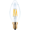 SEGULA LED Kerze klar E14 3W 260Lm 2200K dimmbar