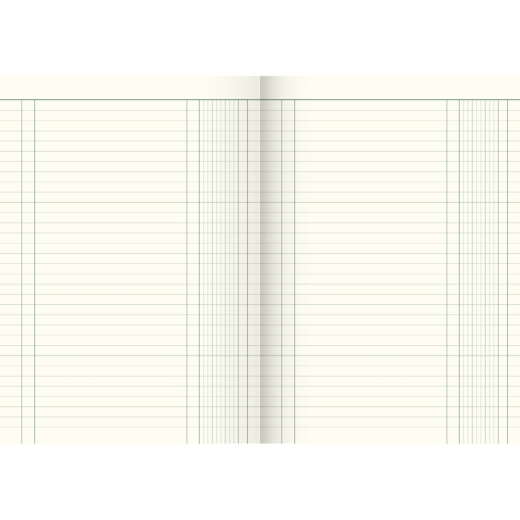 Spaltenbuch mit festem Kopf - A4, 1 Spalte, 40 Blatt