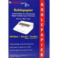 Kohlepapier - A4, 100 Blatt, schwarz