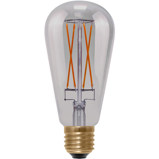 SEGULA LED Rustika Long Style smokey grau E27 5W 1900K dimm