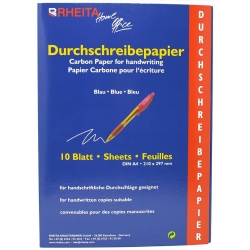Durchschreibepapier - A4, 10 Blatt, blau