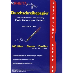 Durchschreibepapier - A4, 100 Blatt, blau