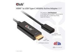Club3D Adapter HDMI 2.0 > USB-C 4K60Hz aktiv St/Bu retail