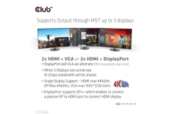 Club3D 4K ChargingDock USB-C ->6xUSB3/DP/2xHDMI/VGA/LAN 120W retail
