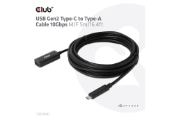Club3D Kabel USB 3.2 Typ C <> USB Typ A 10Gbps St/Bu 5m retail