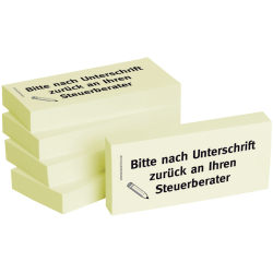 Haftnotizen Bitte nach Unterschrift zurück an Ihren...