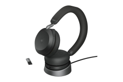 Jabra Headset Evolve2 75 MS Duo, inkl. Link 380a & Ladestat.
