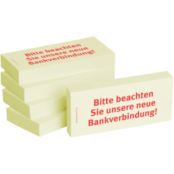 Haftnotizen Bitte beachten Sie unsere neue Bankverbindung...