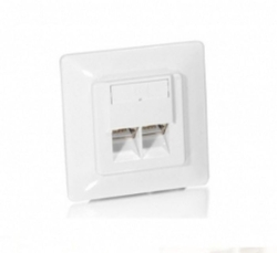 Equip Cat5e Unterputzdose+Frontplatte 2xRJ45 45°5Stk...