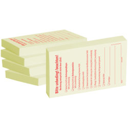 Haftnotizen Bitte unbedingt beachten - 55 x 75 mm, 5x 100...