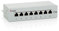 Equip Patchpanel 8xRJ45 Cat5e Desktop 100MHz RAL7035