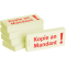 Haftnotizen Kopie an Mandant - 75 x 35 mm, 5x 100 Blatt