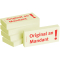 Haftnotizen Original an Mandant - 75 x 35 mm, 5x 100 Blatt
