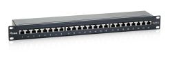 Equip 19 Patchpanel 24xRJ45 Cat6 FTP 1U 250MHz RAL9005