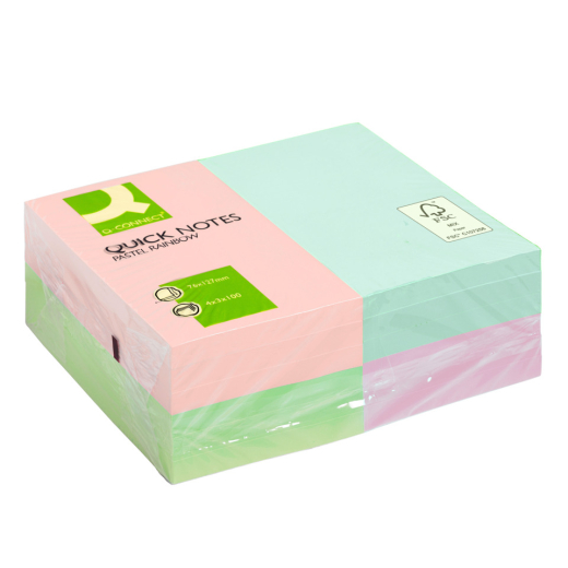 Haftnotizen Quick Notes - Pastellfarben, 76 x 127 mm