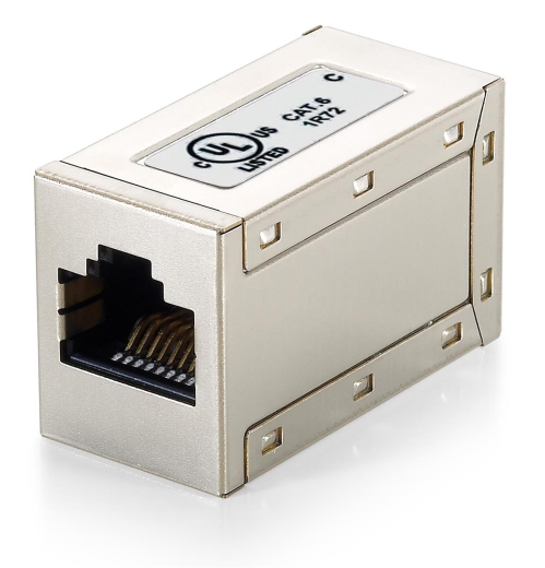 Equip Inline-Koppler Cat6 RJ45 8P8C geschirmt 1Gbit 250MHz Polybeutel