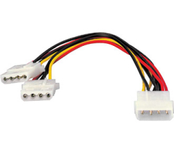 Equip SATA Stromkabel 2x5.25->5.25 Bu/St 0.20m schwarz...