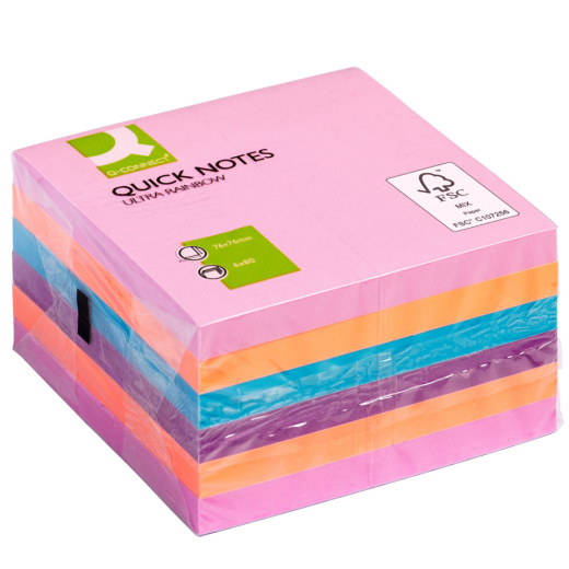 Haftnotizen Quick Notes - Ultrafarben, 76 x 76 mm