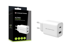 CONCEPTRONIC Ladegerät 2Port USB-C/-A 33WPD3.0/PPS ws