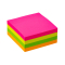 Haftnotizblock 4 x 100 Blatt, 76x76mm, billiant sortiert