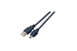 EFB USB2.0 Kabel A-Mini B (5polig),St.-St.,3m,sw,Clas
