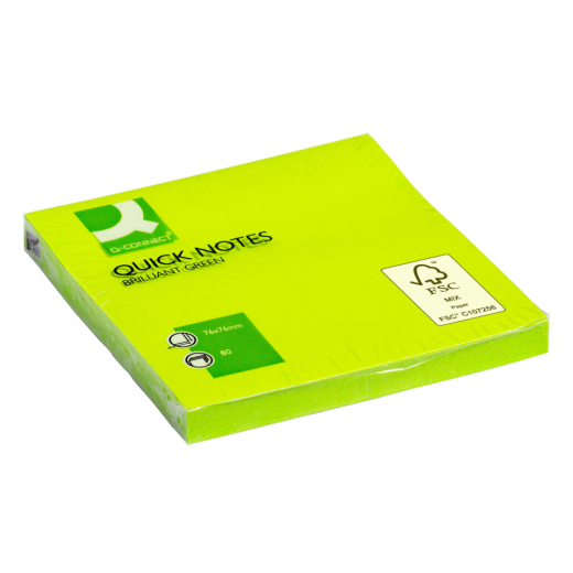 Haftnotizen Brilliant - 76 x 76 mm, grün