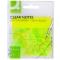 Haftnotiz PP - 76 x 76 mm, halbtransparent gelb, 50 Blatt