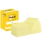 Haftnotizblock Notes, 76x102mm, 12x100 Blatt, gelb