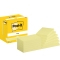 Haftnotizblock Notes, 76x127mm, 12x100 Blatt, gelb