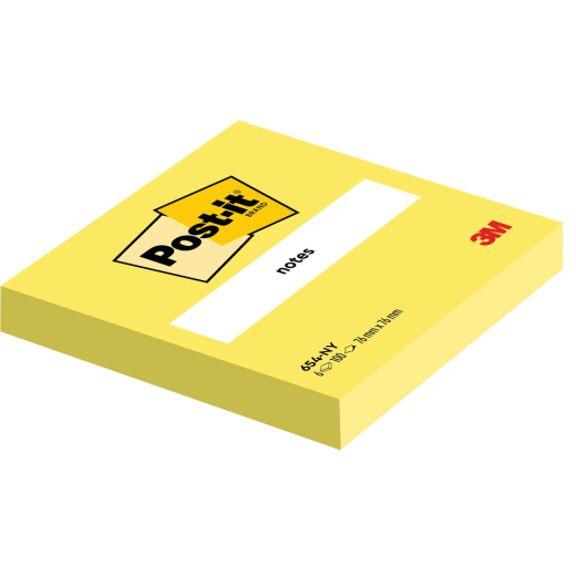 Haftnotizblock Neon Notes, 76x76mm, 100 Blatt, neongelb