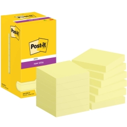 Haftnotizblock Super Sticky Notes, 76x76mm, 12x90 Blatt,...