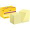 Haftnotizblock Super Sticky Notes, 47,6x47,6mm, 12x90 Blatt, gelb