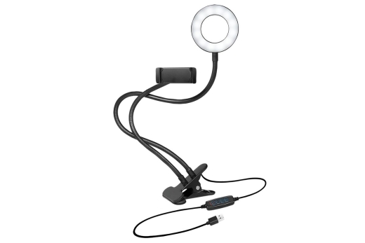 Logilink Smartphone-Ringlicht-Klemmhalterung, DM 8.5cm