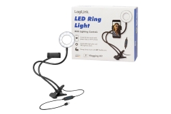 Logilink Smartphone-Ringlicht-Klemmhalterung, DM 8.5cm