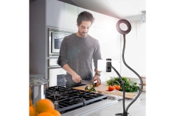 Logilink Smartphone-Ringlicht-Klemmhalterung, DM 8.5cm