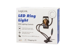 Logilink Smartphone-Ringlicht-Klemmhalterung, DM 8.5cm