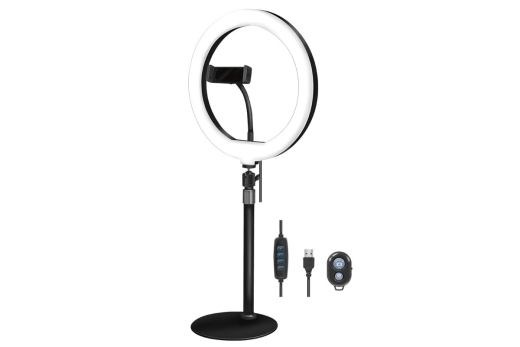 Logilink Smartphone-Ringlicht-Stativ m. Fernauslöser,DM 25cm