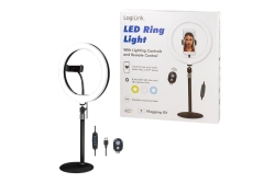 Logilink Smartphone-Ringlicht-Stativ m. Fernauslöser,DM 25cm