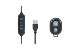 Logilink Smartphone-Ringlicht-Stativ m. Fernauslöser,DM 25cm