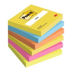 Haftnotizblock Notes Energetic Collection, 76 x 76 mm, 5...
