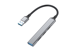 Equip 4-Port USB-A3.2-Hub->3xUSB-A 2.0/1xUSB-A3.2 5Gbps