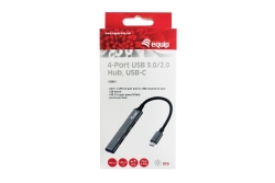 Equip 4-Port USB-C3.2-Hub->3xUSB-A 2.0/1xUSB-A3.0 5Gbps