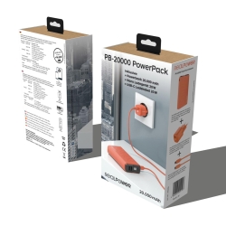 RealPower Powerbank PB-20000 Set orange 20.000mAh