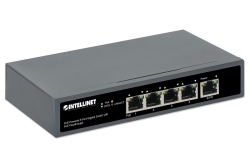 INTELLINET 4-Port Gigabit+1GE (PD) High PoE Switch