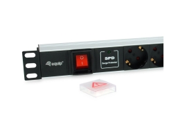 Equip 19 Steckdosenleiste 7xSchuko+Switch->St.90°ÜSS Alu.