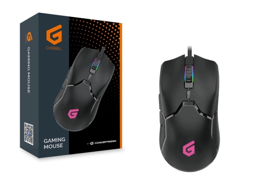 CONCEPTRONIC Gaming Maus USB/7200DPI/IC/6Buttons 1.50m sw