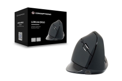 CONCEPTRONIC Maus Wireless BT5.2/6Btns ERGO Vertikal schwarz