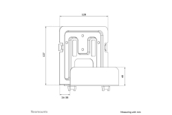 Neomounts Mediaplayer-Halterung schw. 32-46mm